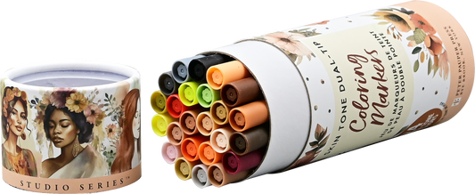 Studio Series Dual-Tip Skin Tone Markers (Set of 24)