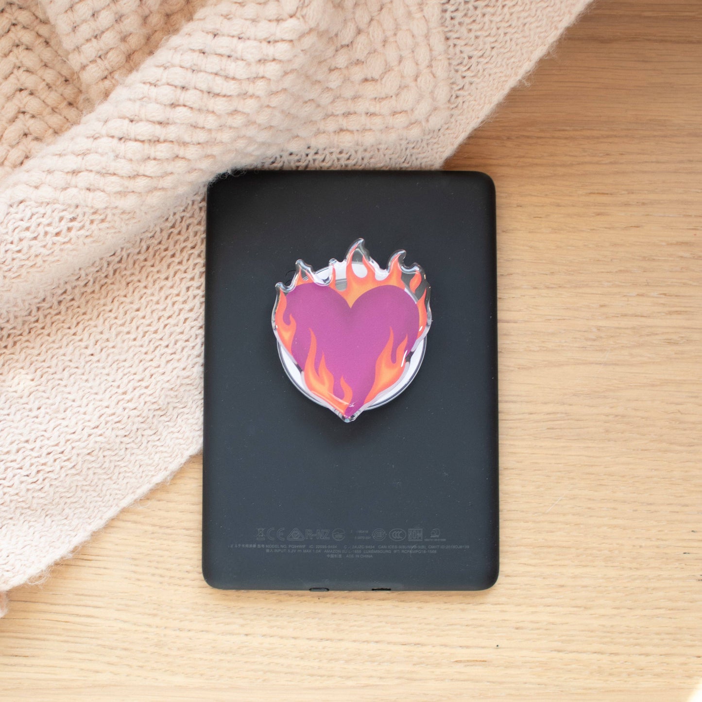 Fire Heart (E-Reader/Phone Grip)