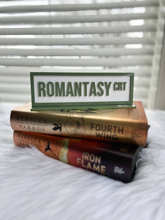 Romantasy Crt (Acrylic Shelf Sign w/stand)
