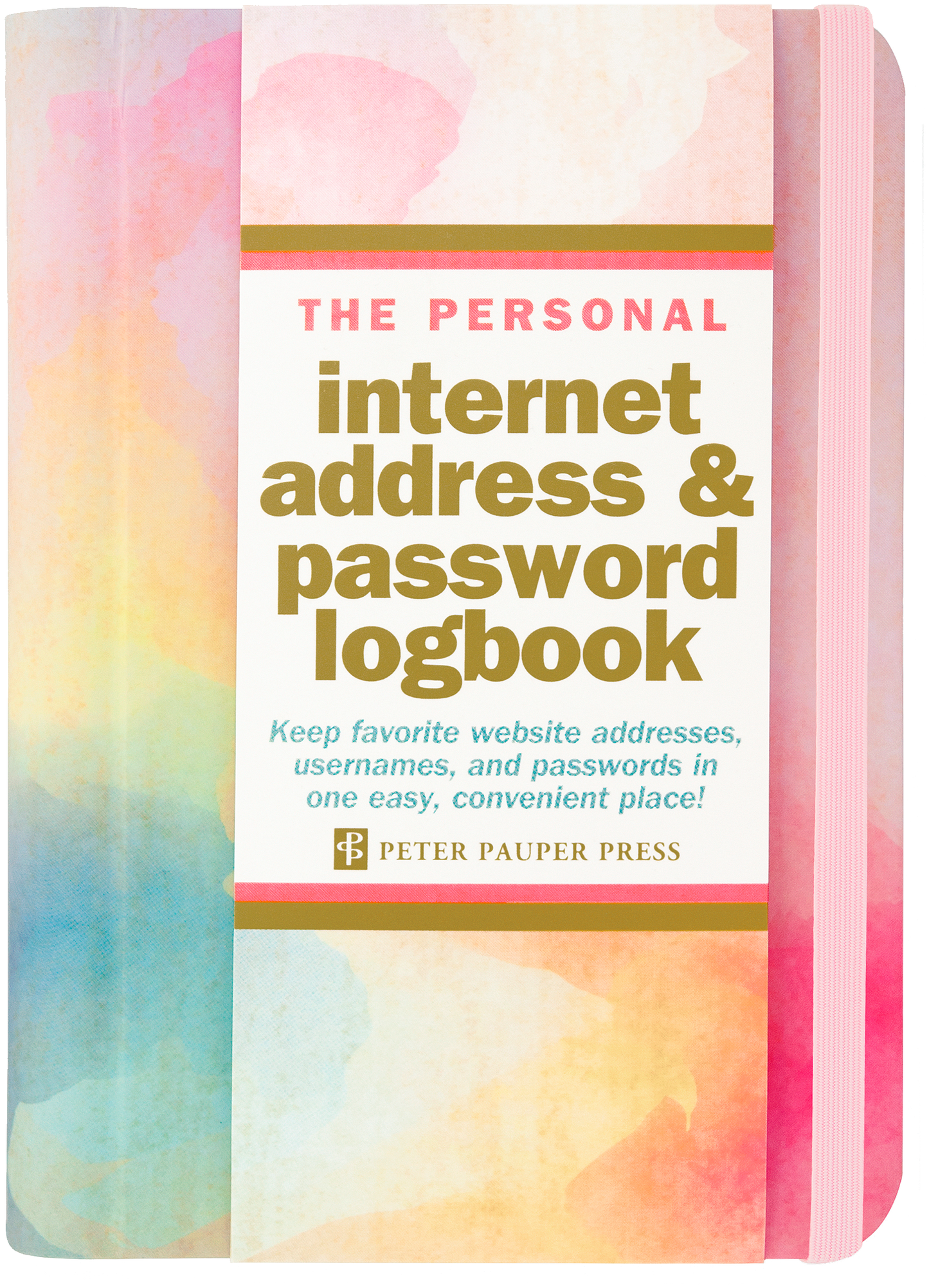 The Personal Internet Address & Password Logbook - Watercolor Sunset