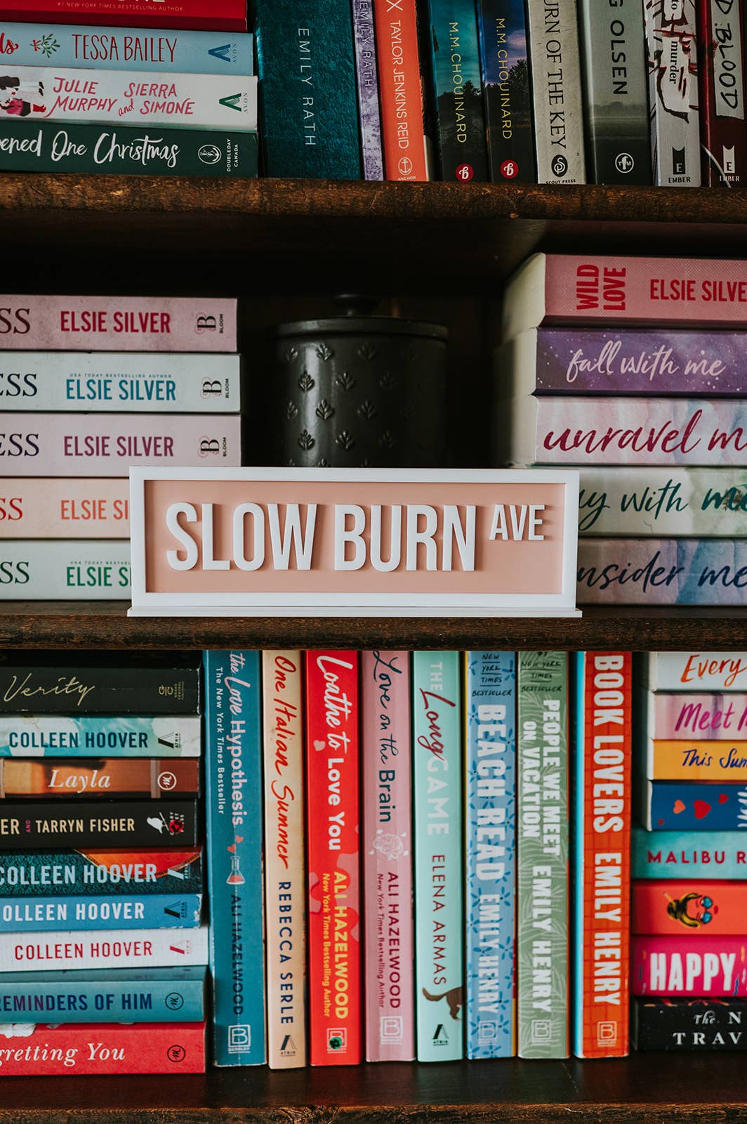 Slow Burn Ave (Acrylic Shelf Sign w/stand)