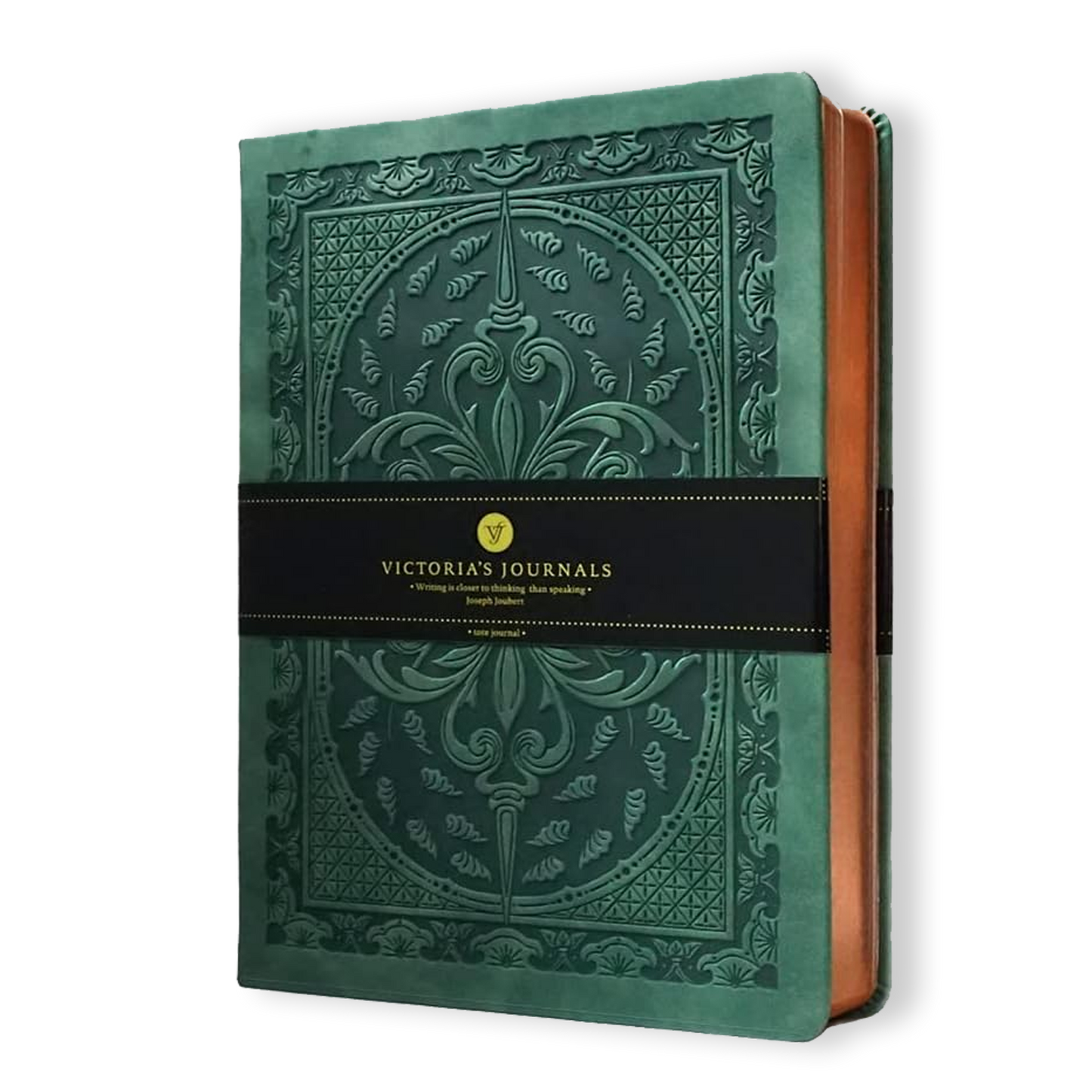 Victoria's Journals Antique Style Journal (Hard Cover) (Green)