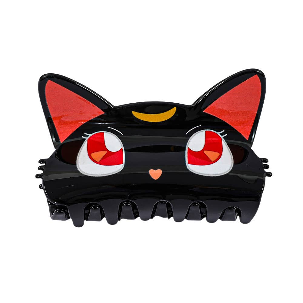 Black Cat Head (Sailor Moon Inspired) - Hair Claw Clips
