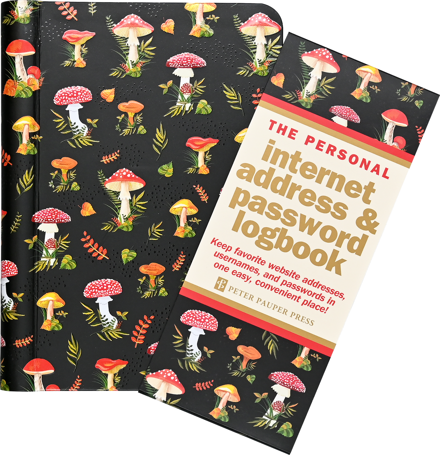 The Personal Internet Address & Password Logbook - Mushrooms