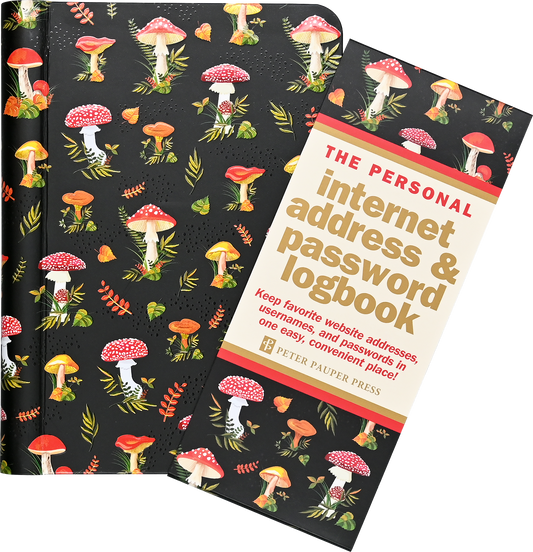 The Personal Internet Address & Password Logbook - Mushrooms