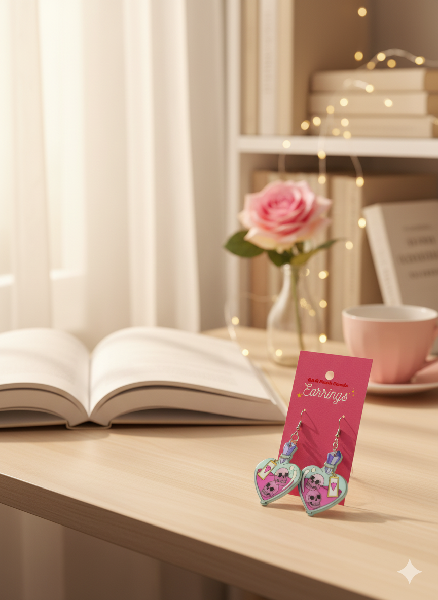 Bookish Acrylic Earrings (Various Designs)
