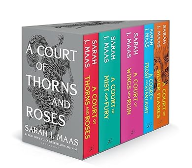 A Court of Thorns and Roses (ACOTAR #1-5) by Sarah. Maas (Boxed Set) (Paperback)