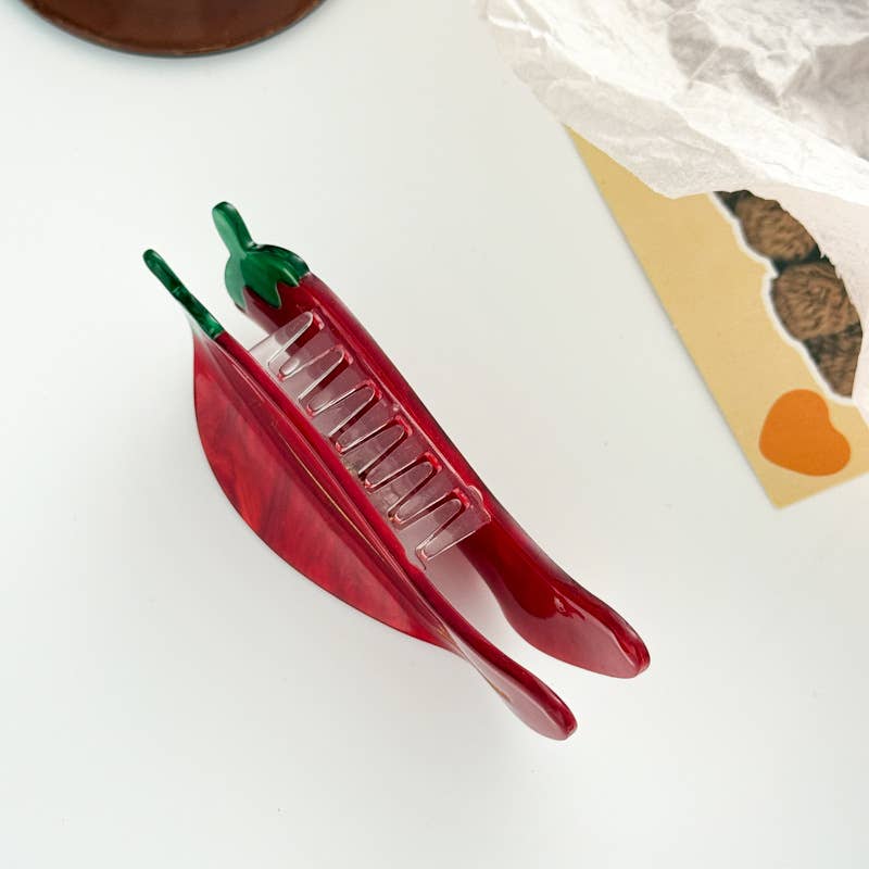 Red Chilli Pepper (Spicy) - Hair Claw Clips