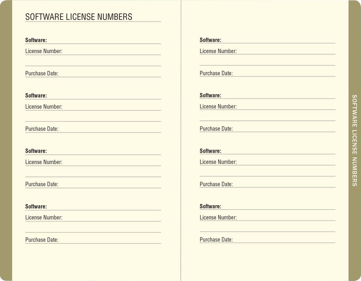 The Personal Internet Address & Password Organizer - WTF?
