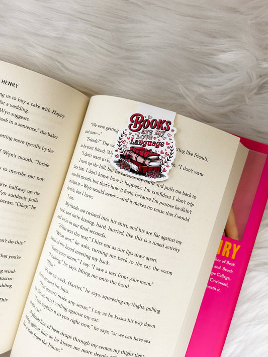 Books Are My Love Language (Magnetic Bookmark)