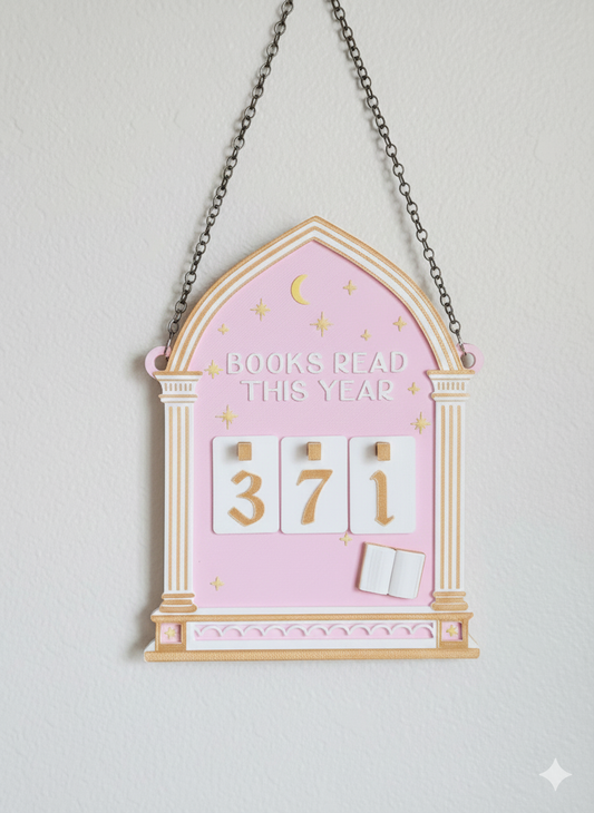 Magical Hanging Book Counter (Pink)