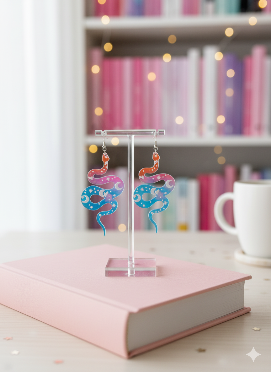 Bookish Acrylic Earrings (Various Designs)