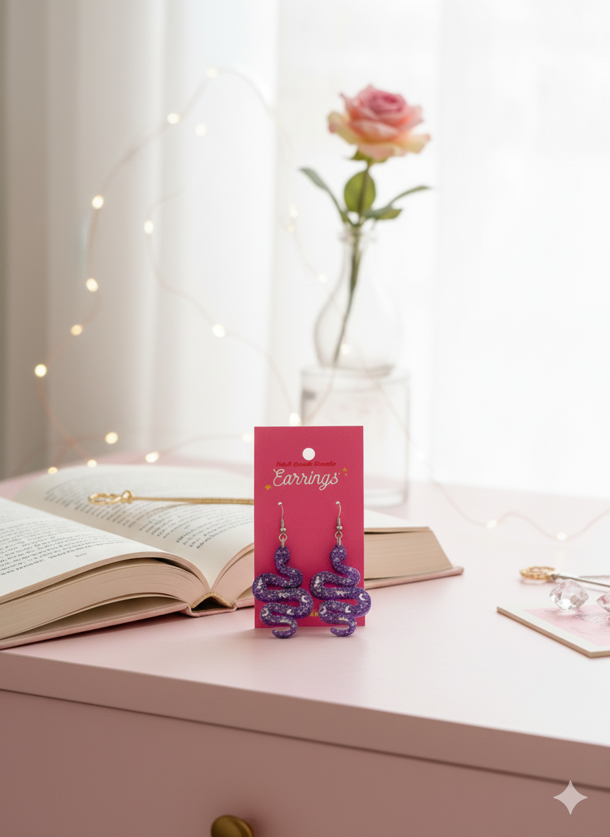 Bookish Acrylic Earrings (Various Designs)