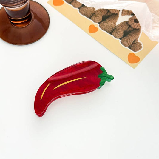 Red Chilli Pepper (Spicy) - Hair Claw Clips