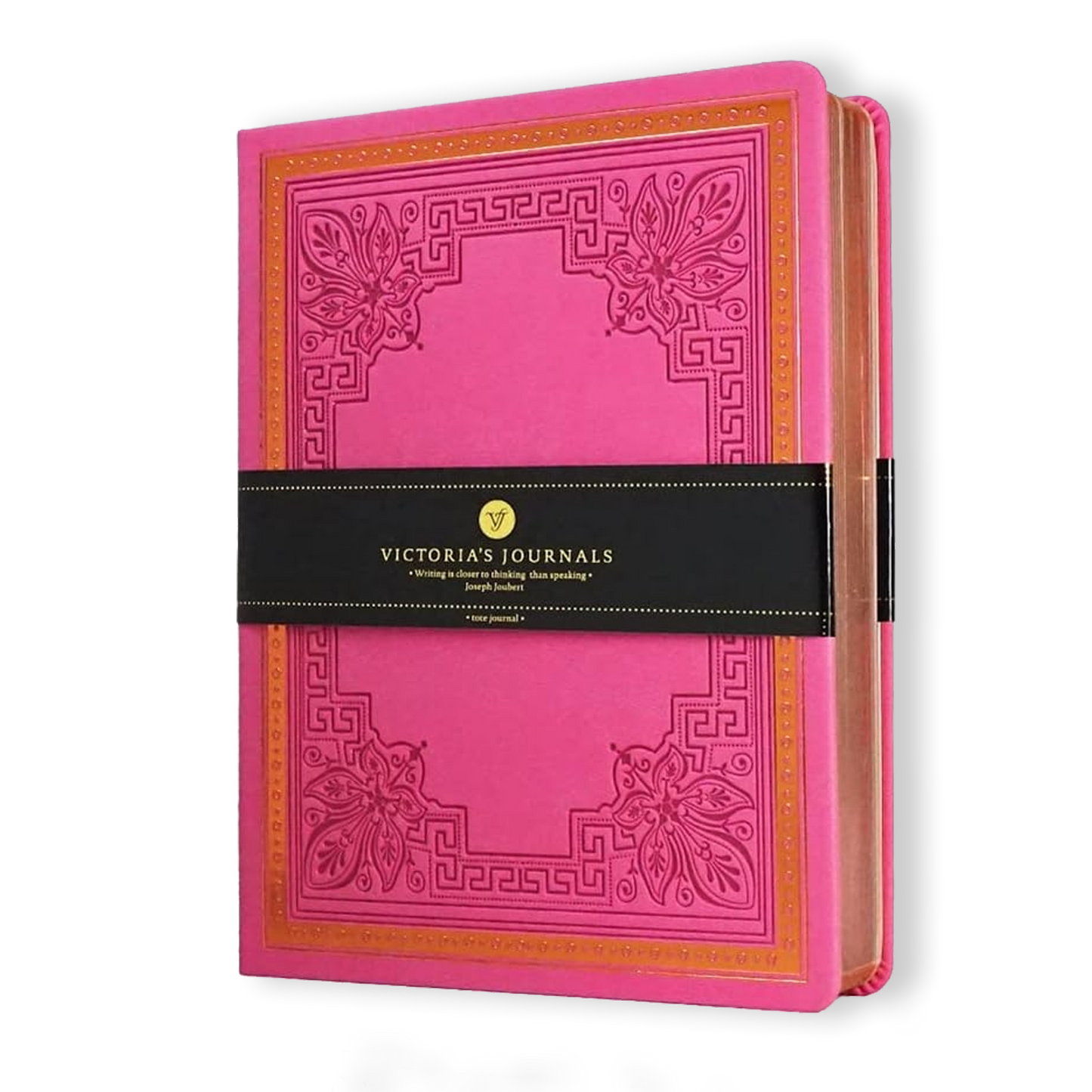 Victoria's Journals Antique Style Journal (Hard Cover) (Pink)