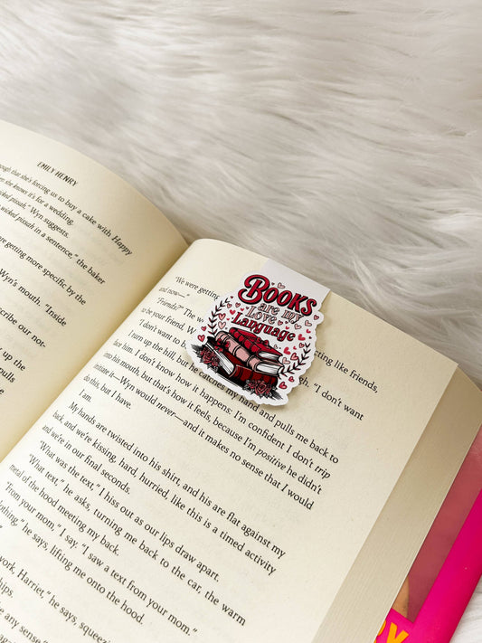 Books Are My Love Language (Magnetic Bookmark)