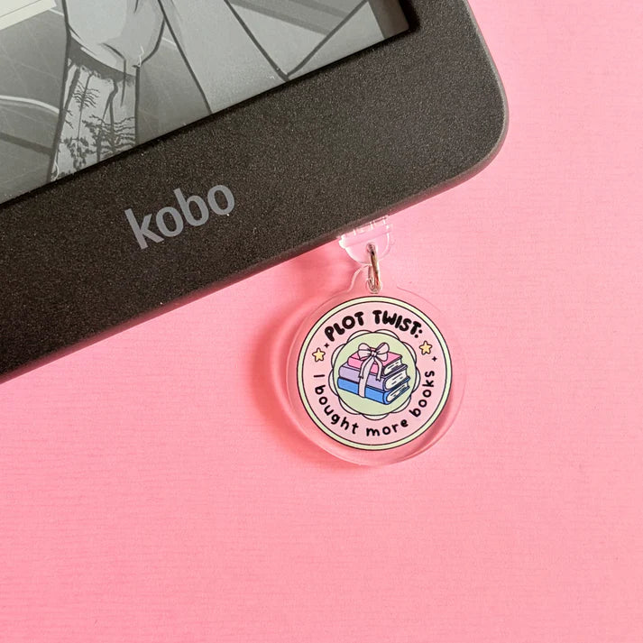 Plot Twist I Bought More Books (USB-C Charm)