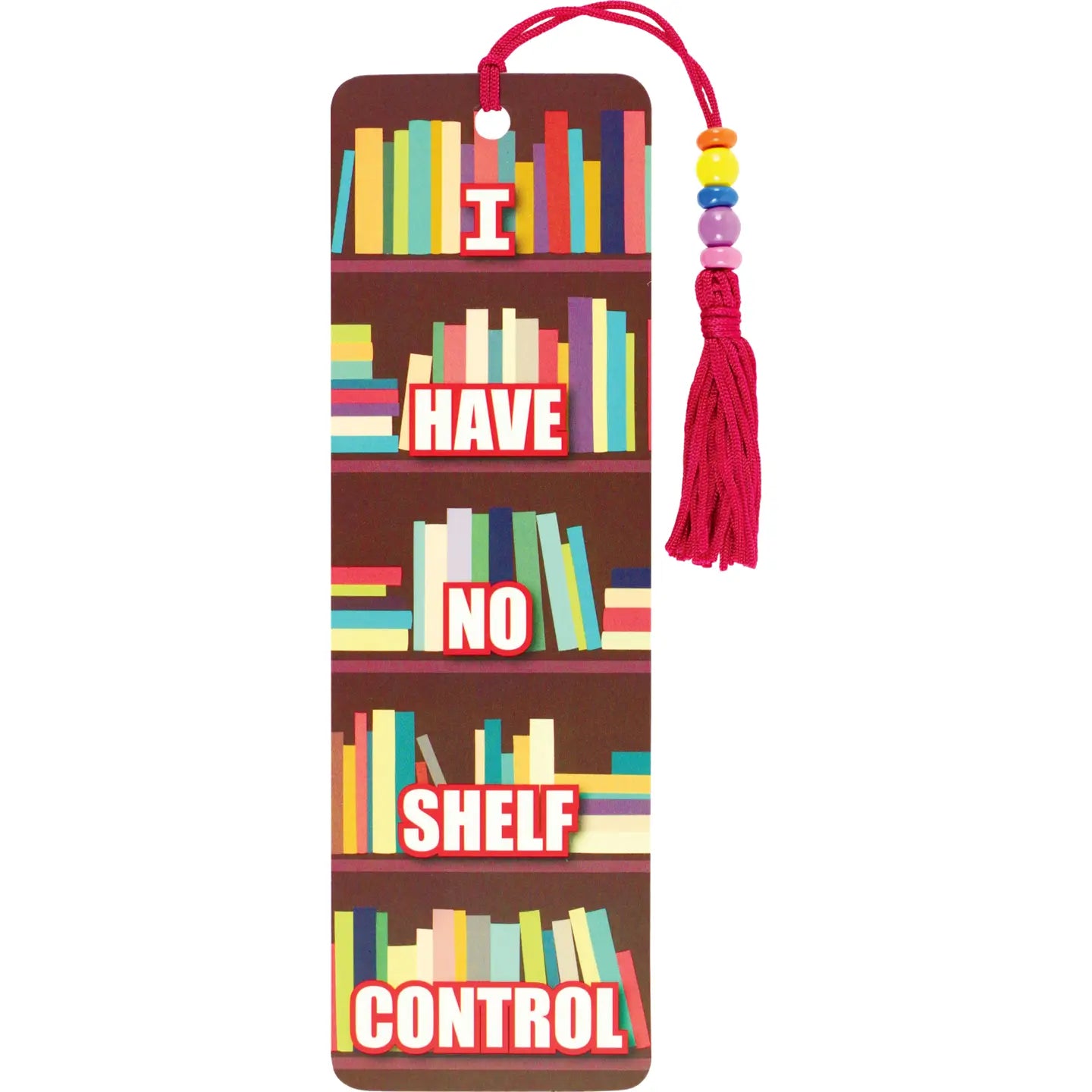 I Have No Shelf Control (Beaded Bookmark)