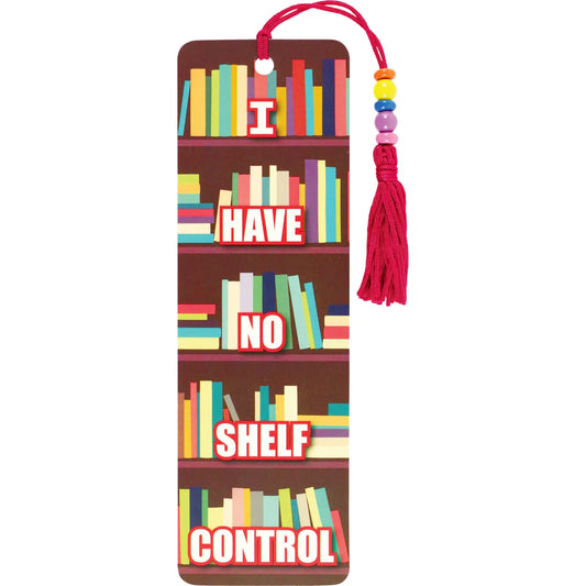 I Have No Shelf Control (Beaded Bookmark)