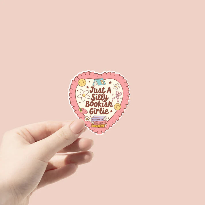 Just a Silly Bookish Girlie (Vinyl Sticker)